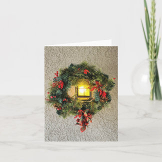 De Festividades Cartão holiday Wreath