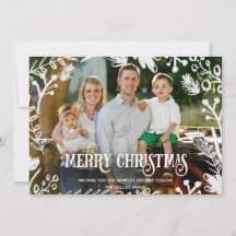 Cartão horizontal do feriado da foto completa do