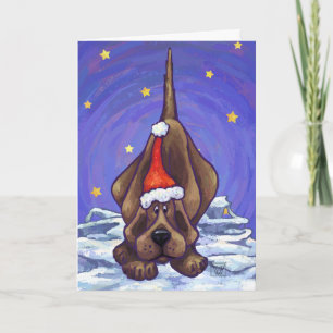 De Festividades Cartão Hound Dog Happy Howlidays