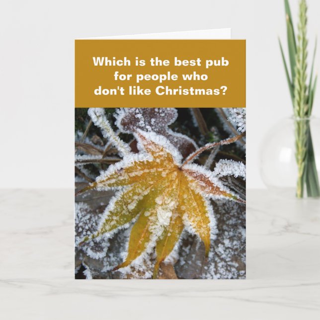 De Festividades Cartão Humbug do bar (Frente)