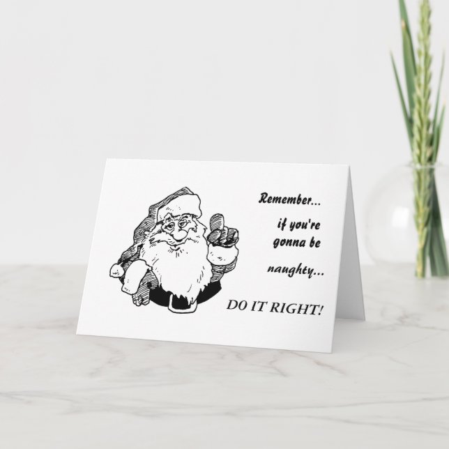 De Festividades Cartão impertinente 01 do papai noel (Frente)
