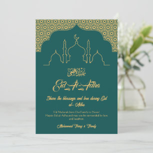 De Festividades Cartão Imprimível Eid Mubarak   Saudação Islâmica 
