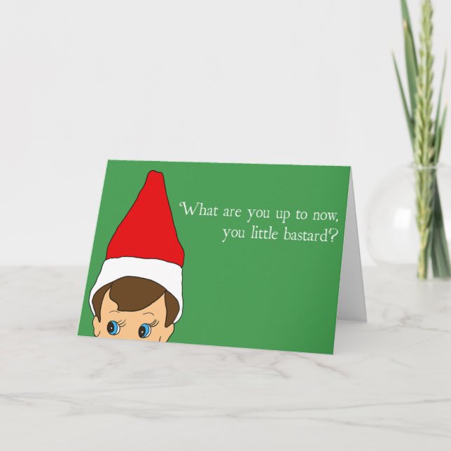 De Festividades Cartão impróprio do duende (Frente)
