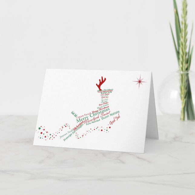De Festividades Cartão internacional do Natal (Frente)