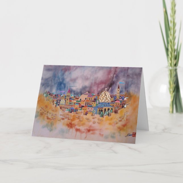 De Festividades Cartão judaico do ano novo (Frente)