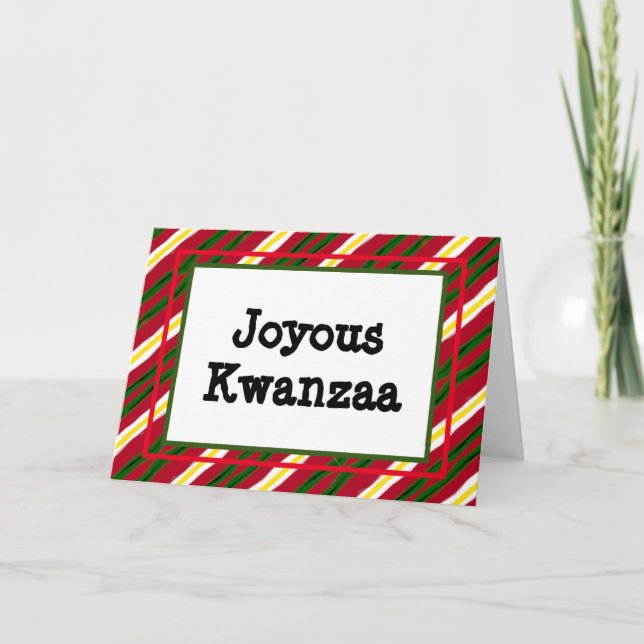De Festividades Cartão Kwanzaa - Joyous #11 (Frente)