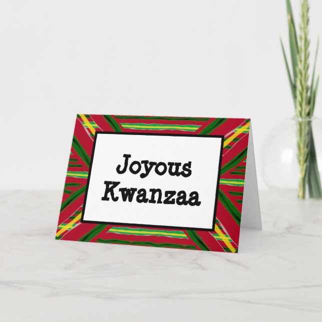 De Festividades Cartão Kwanzaa - Joyous #4 (Frente)