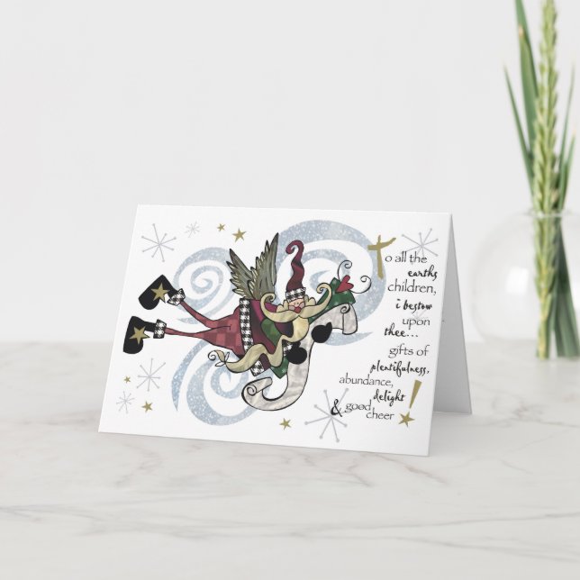 De Festividades Cartão lunático do papai noel do Natal (Frente)