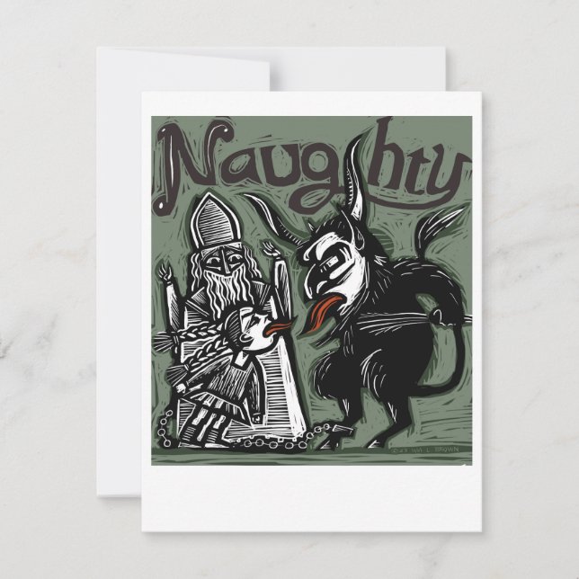 De Festividades Cartão "Malinzinho" Krampus (Frente)
