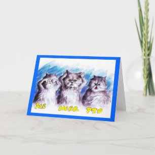 De Festividades Cartão mau do gatinho