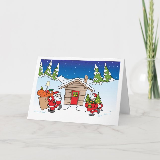 De Festividades Cartão movente do Natal (Frente)