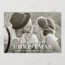 De Festividades Cartão muito casado do feriado do Newlywed do