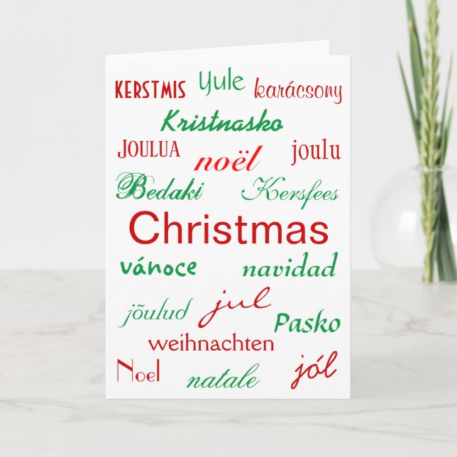 De Festividades Cartão "Natal À Volta Do Mundo I" (Frente)