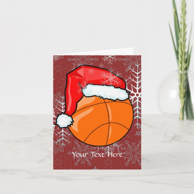 De Festividades Cartão - Natal do basquetebol (Frente)