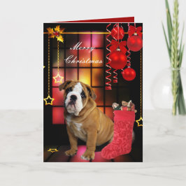 De Festividades Cartão Natal Xmas Cachorro Cachorrinho