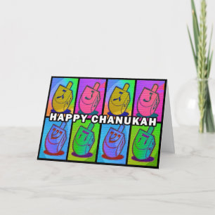 De Festividades Cartão Neon Chanukah - paisagem