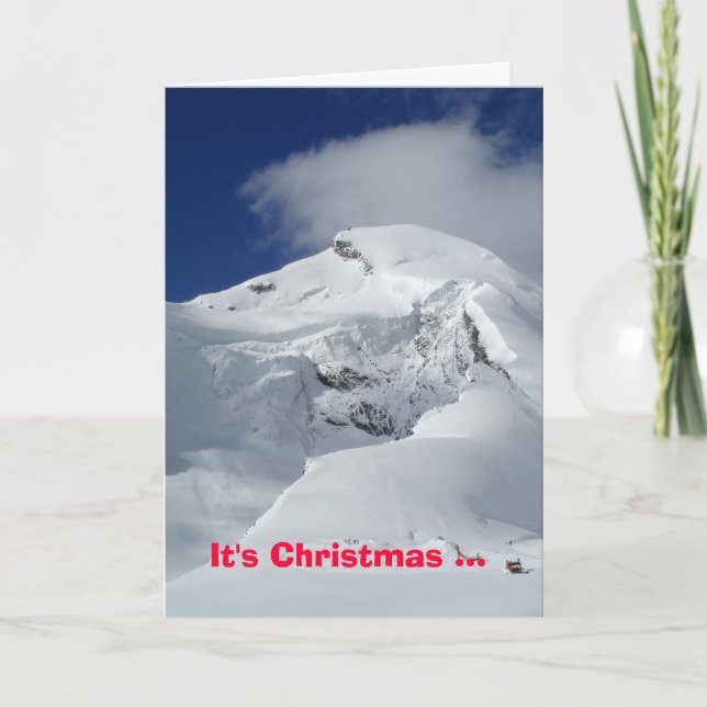De Festividades Cartão nevado da montanha (Frente)