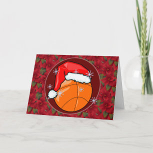 De Festividades Cartão - Papais noeis decorativos - Basquete