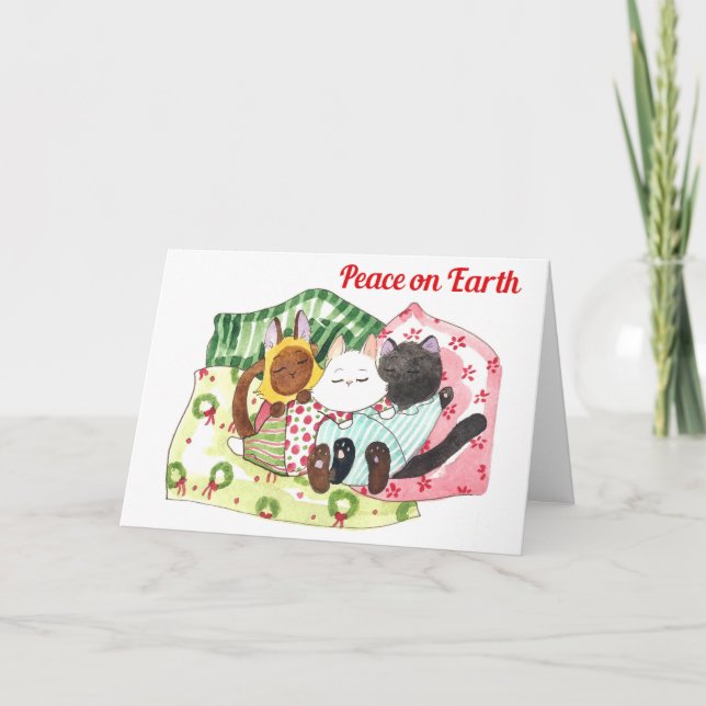 De Festividades cartão Paz na Terra (Frente)