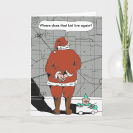De Festividades cartão perdido do papai noel