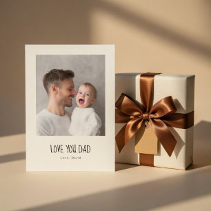 De Festividades Cartão Personalizado com Foto do Papai   Dia dos P