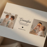 Cartão Personalizado com Foto do Vovô