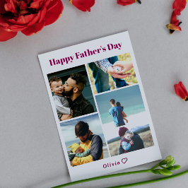 De Festividades Cartão personalizado do Dia dos Pais com foto