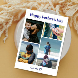 De Festividades Cartão personalizado do Dia dos Pais com foto