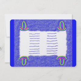 De Festividades Cartão plano Rainbow Torah bar mitzvah bat mitzvah