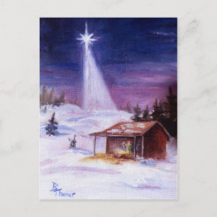 De Festividades Cartão postal Away In a Manger