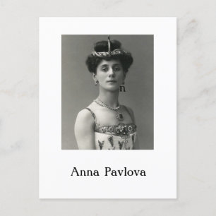 De Festividades Cartão postal Ballerina Anna Pavlova