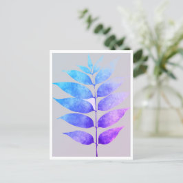 De Festividades Cartão postal - Blue/Purple/Pink Fern