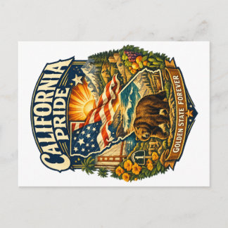 De Festividades Cartão postal California Pride Golden State Foreve