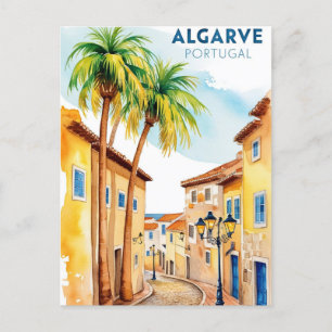 De Festividades Cartão postal cênico Algarve Portugal - Viagem lit