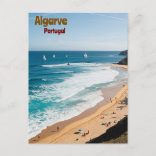 De Festividades Cartão postal cênico Algarve Portugal - Viagem lit