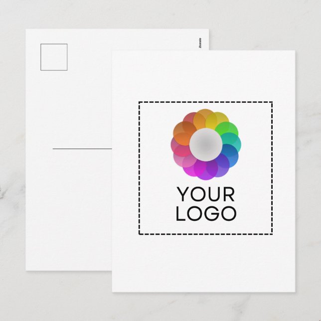 De Festividades Cartão postal com logotipo personalizado, quantida (Frente/Verso)