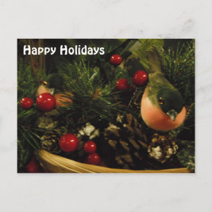 De Festividades Cartão Postal Com Pássaros