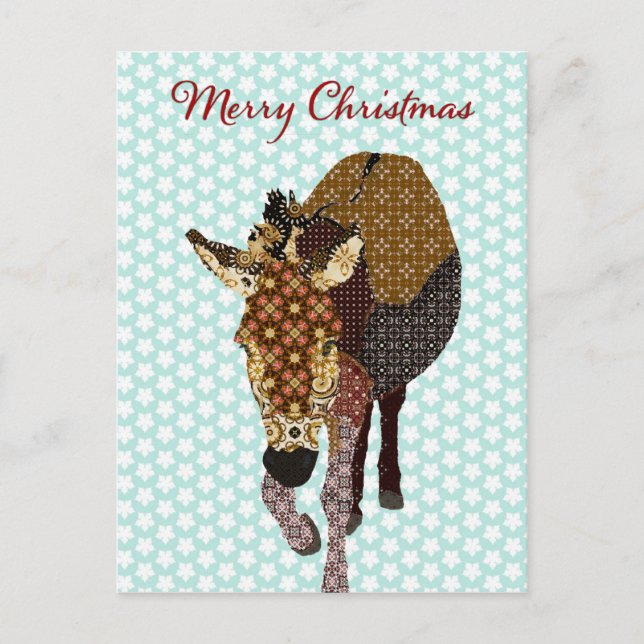 De Festividades Cartão postal da Estrela Azul da feliz Natal (Frente)
