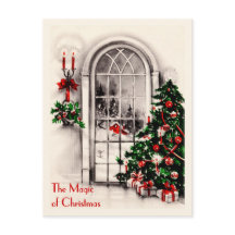 Cartão postal da janela natalícia