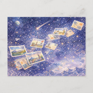 De Festividades Cartão Postal da Jornada Cósmica Postcrossing