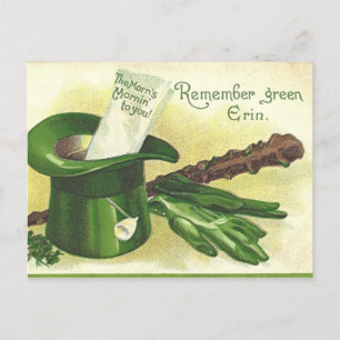 De Festividades cartão postal da Vintage Saint Patrick's Day Holid