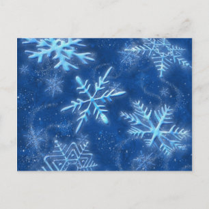 De Festividades Cartão Postal Deixe Nevar
