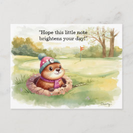 De Festividades Cartão postal do Dia da Marmota – Saudação Diverti