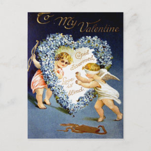 De Festividades Cartão postal do Namorados Vintage