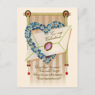 De Festividades Cartão postal do Namorados Vintage