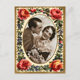 De Festividades Cartão postal do Namorados Vintage