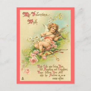 De Festividades Cartão postal do Namorados Vintage