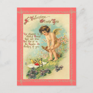 De Festividades Cartão postal do Namorados Vintage