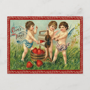 De Festividades Cartão postal do Namorados Vintage