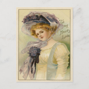 De Festividades Cartão postal do Namorados Vintage